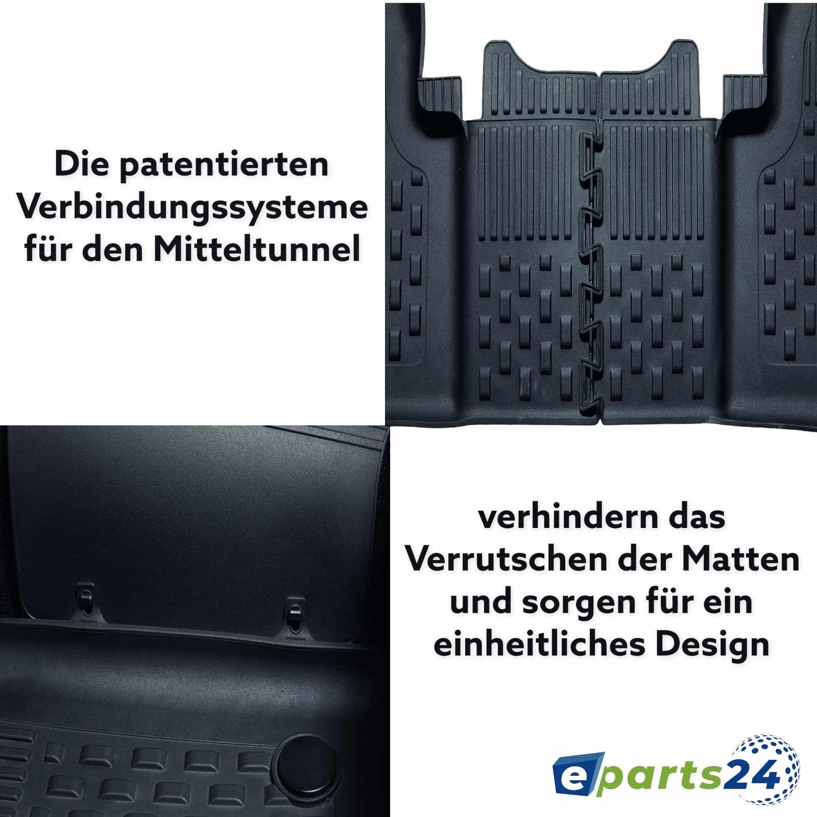 Automatten Fußmatten Autoteppich Velours für BMW 5er F10 F11 2010-2016 –  E-Parts24