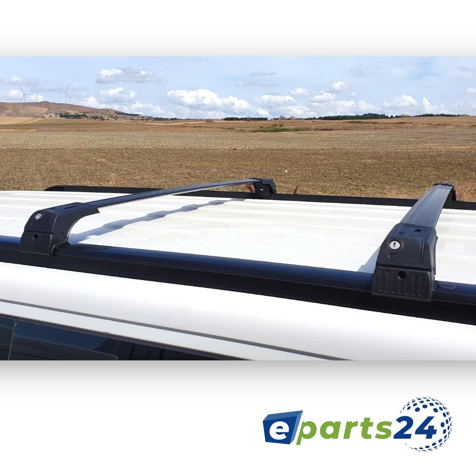 Roof rack cross bar carrier closed for Mitsubishi ASX from 2010- black