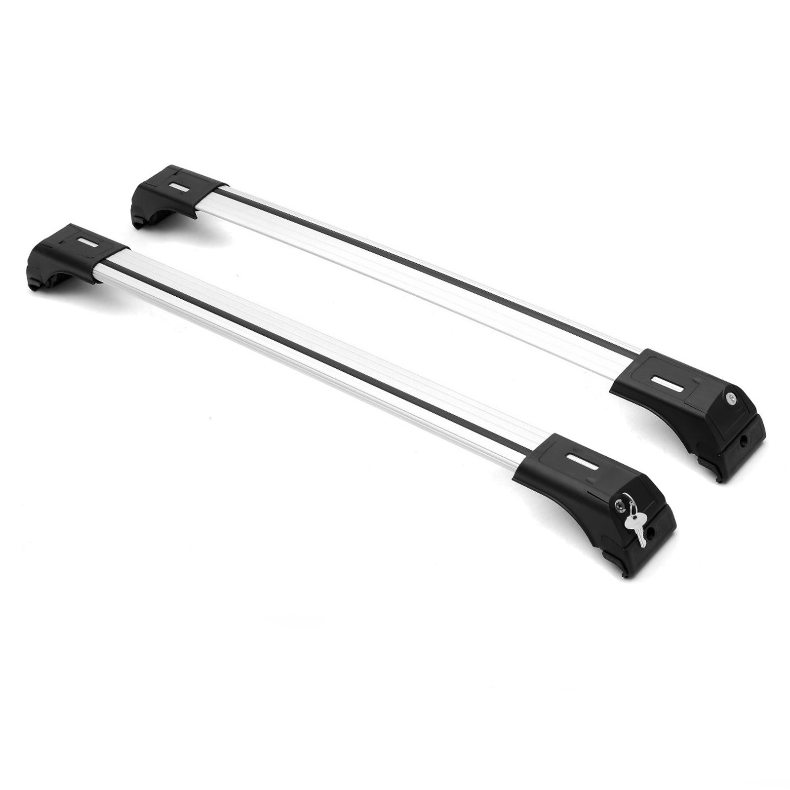 Roof rack cross bar carrier closed for Seat Alhambra from 2010- silver