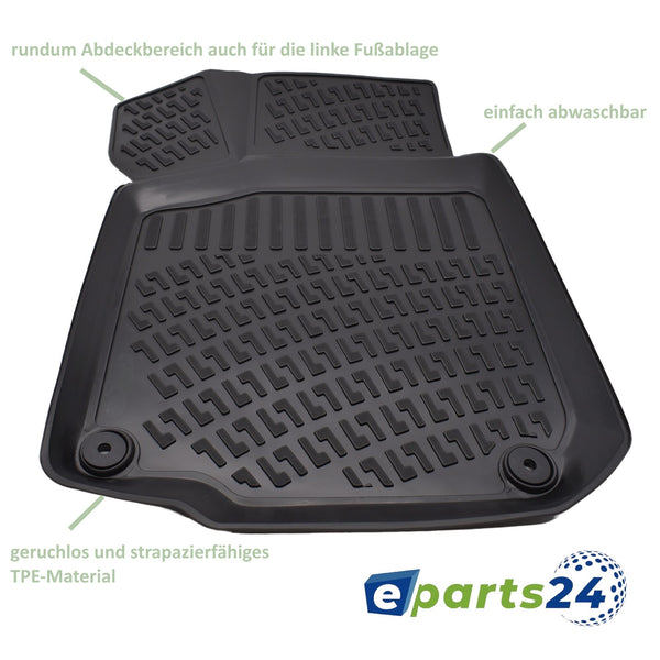 3D Gummimatten Automatten Fußmatte hoher Rand für VW Golf 4 IV Variant 1997-2006