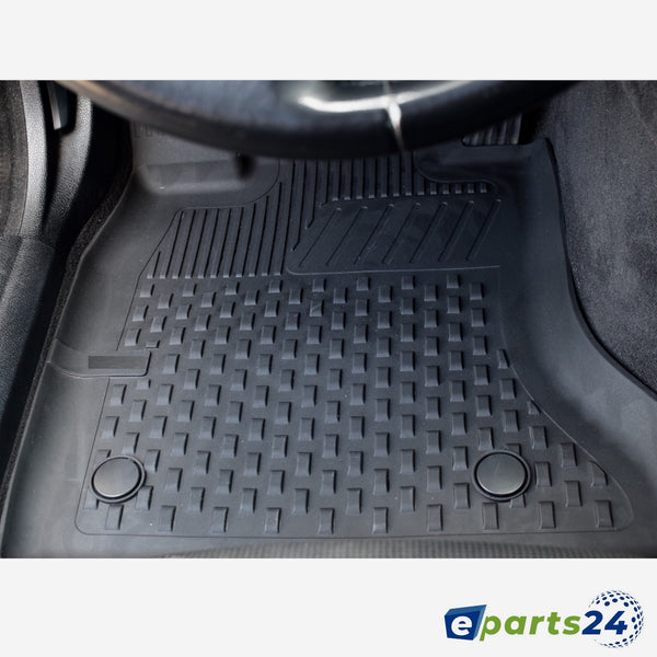 Car mats floor mats Premium TPE for Skoda Kamiq from 2019- 5-piece mat set black