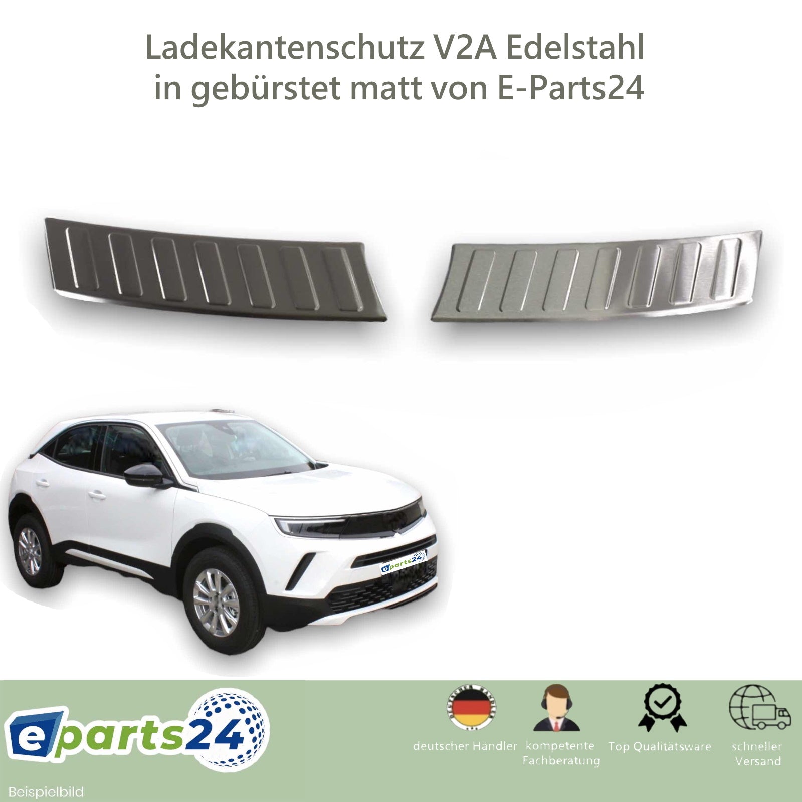 Ladekantenschutz Heckschutz für Opel Mokka B II ab 2021- Edelstahl geb – E -Parts24