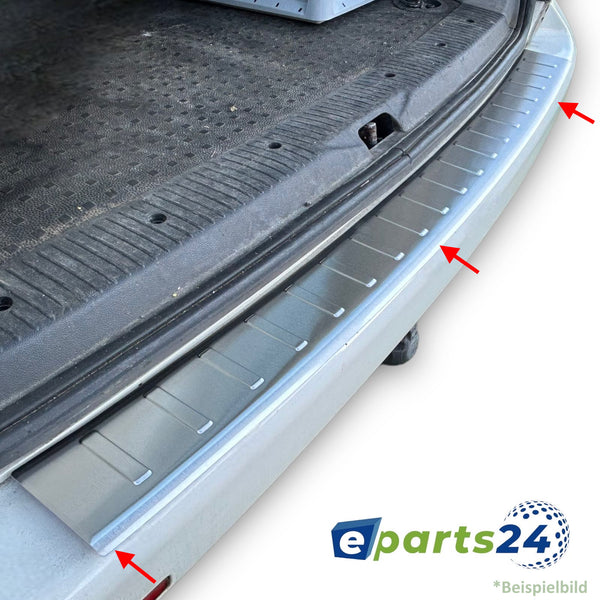 Loading sill protection for Mercedes V Class Vito W447 2014-2022 brushed stainless steel