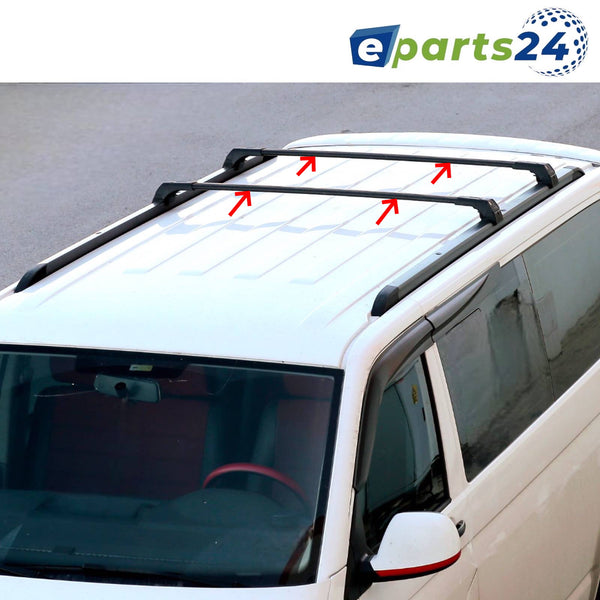 Roof rack luggage rack for VW T5 VW T6 closed railing from 2003- aluminum black