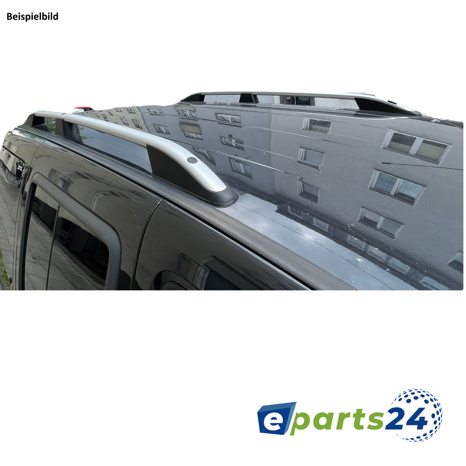 Dachreling für Mercedes Citan & Renault Kangoo kurz ab 2012-2021 Alu silber Set