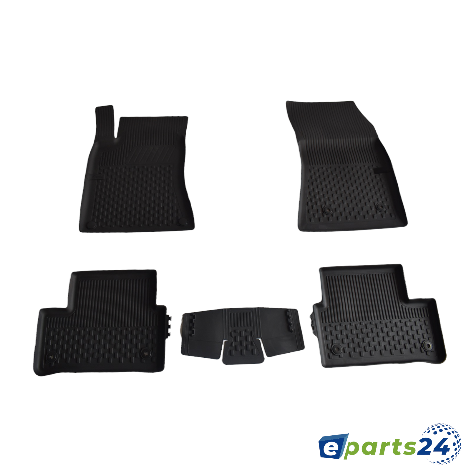 Car mats floor mats Premium TPE for Mercedes GLA H247 from 2019 5-piece set black