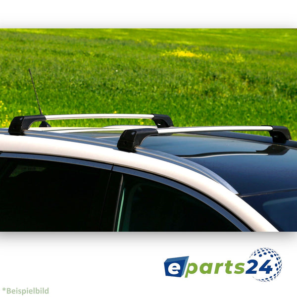 Roof rack cross bar carrier closed for Ford Galaxy from 2010-2014 silver