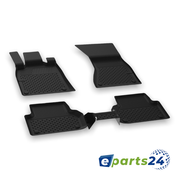 Car mats floor mats Premium TPE for Audi A4 B9 2015-2022 5-piece mat set black