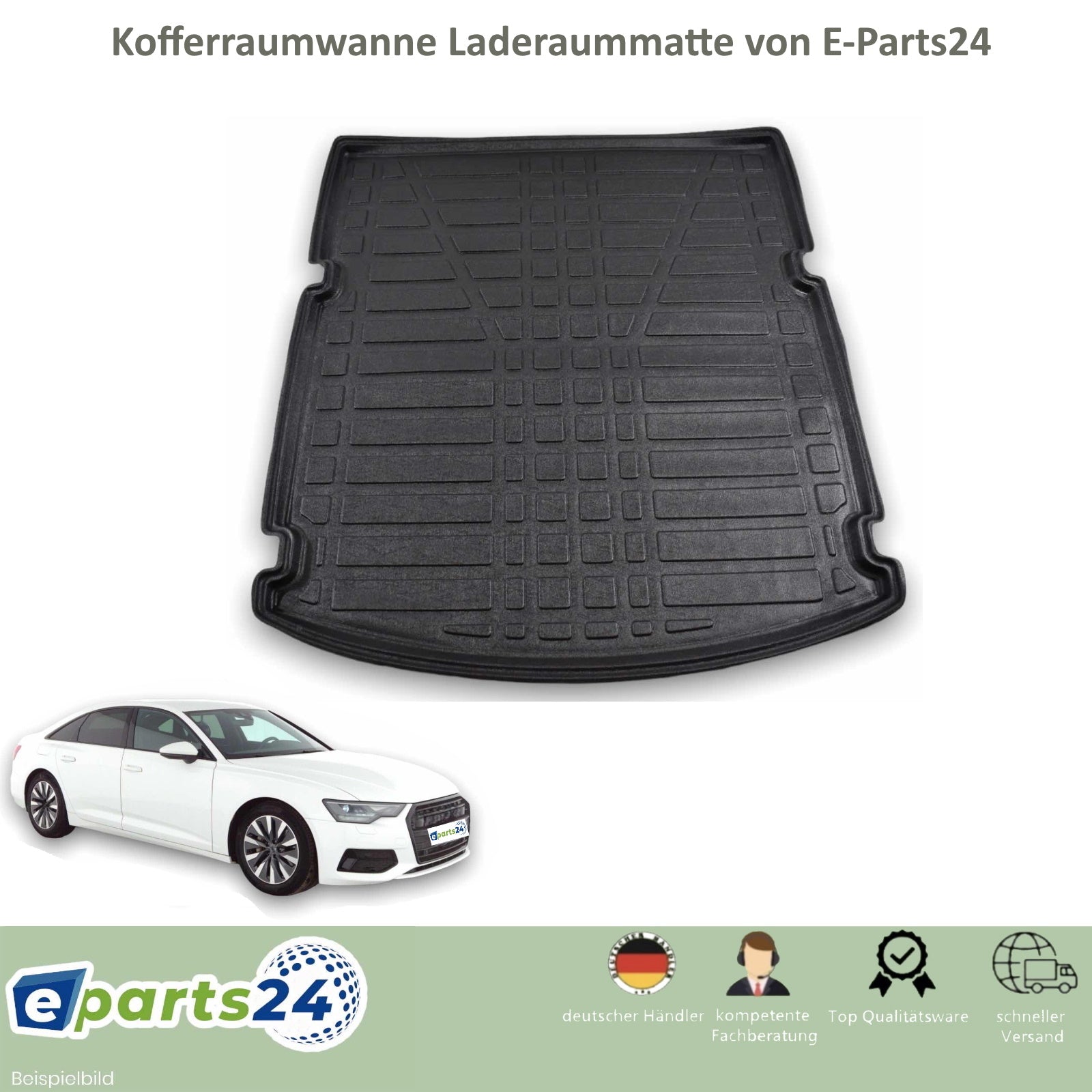 Kofferraumwanne Kofferraummatte Laderaumwanne für Audi A6 C8 Limousine ab 2018-