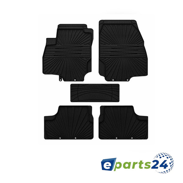 Automatten Fußmatten Gummimatten für Opel Astra H 2004-2010 schwarz 5 tlg. Set