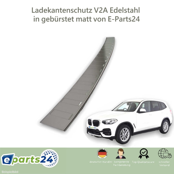 Loading sill protection rear protection for BMW X3 G01 F97 2017-2021 brushed stainless steel 