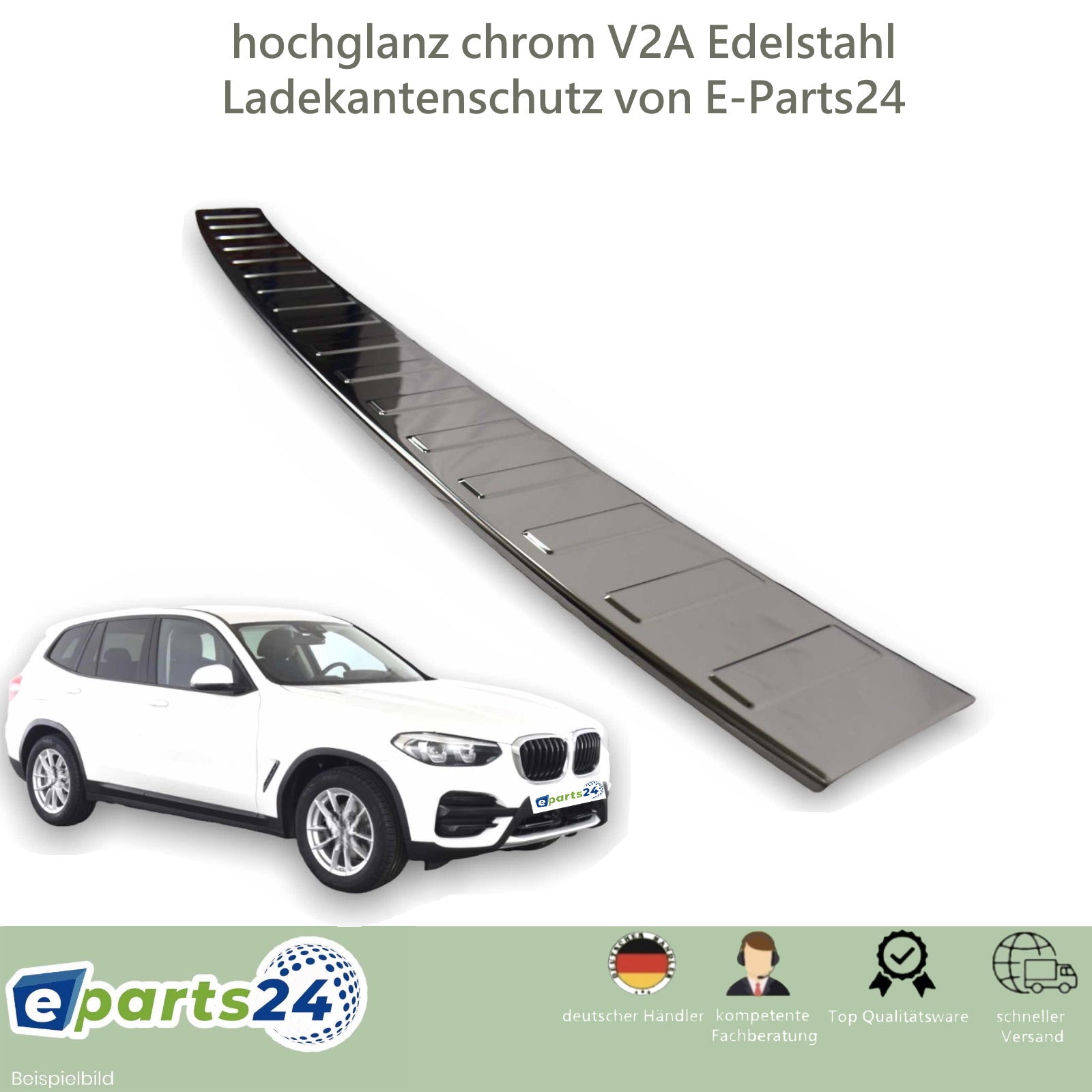 Ladekantenschutz Heckschutz für BMW X3 G01 F97 2017-2021 Edelstahl gla –  E-Parts24 | Abdeckblenden