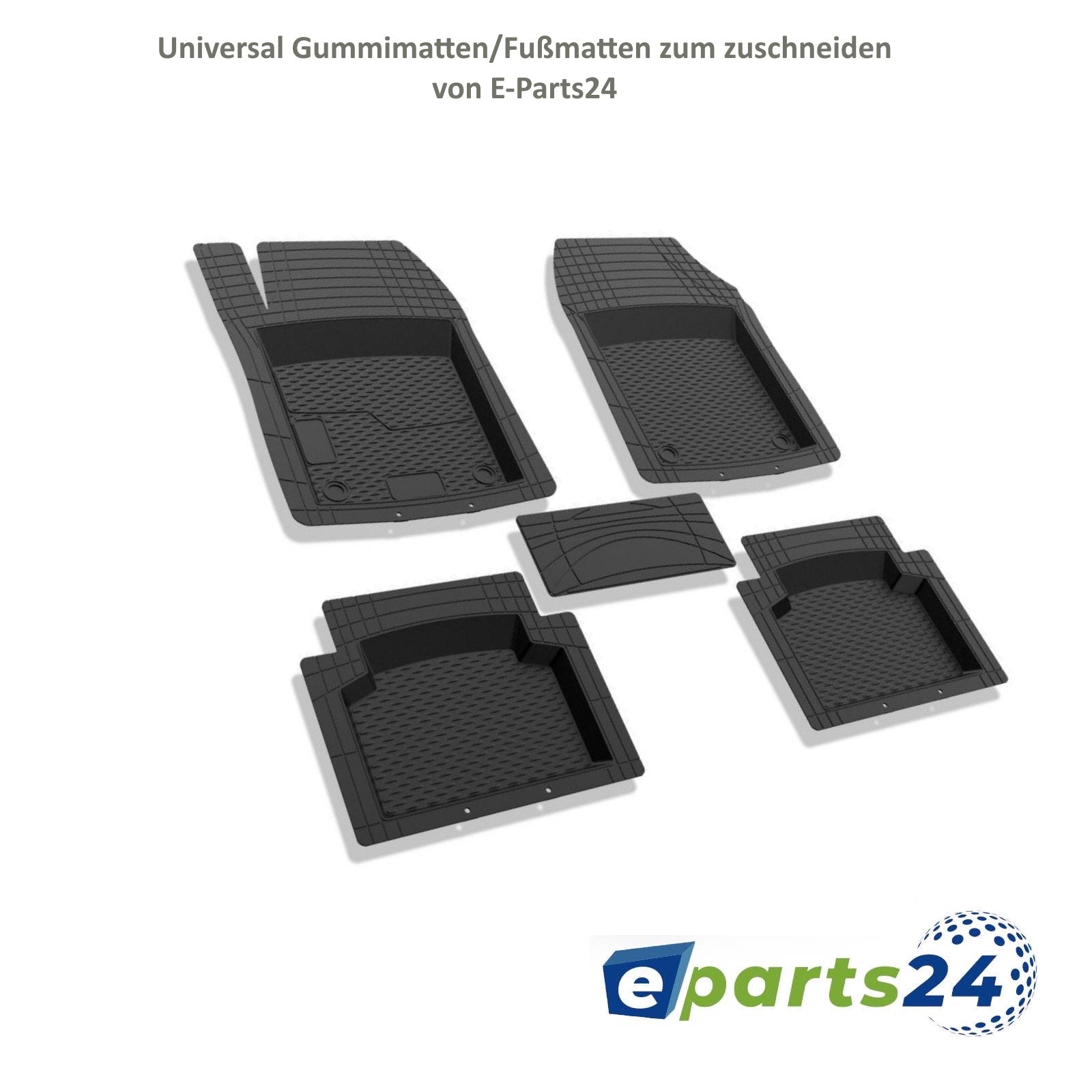 Automatten Fußmatten 3D Gummimatten universal 5 teilig zum zuschneiden –  E-Parts24