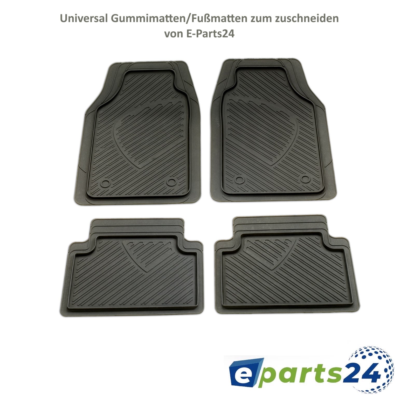 Automatten Fußmatten 3D Gummimatten universal 4 teilig zum zuschneiden –  E-Parts24