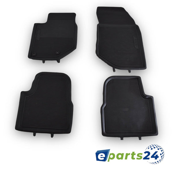 Car mats floor mats 3D rubber mats for Opel Corsa F 2019- black 4 piece set