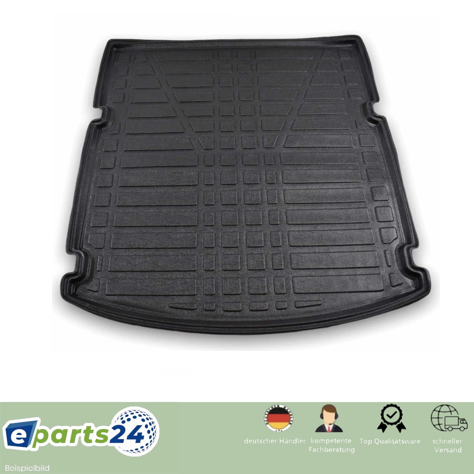 Trunk liner trunk mat rubber for KIA Ceed SW station wagon from 2018- black 