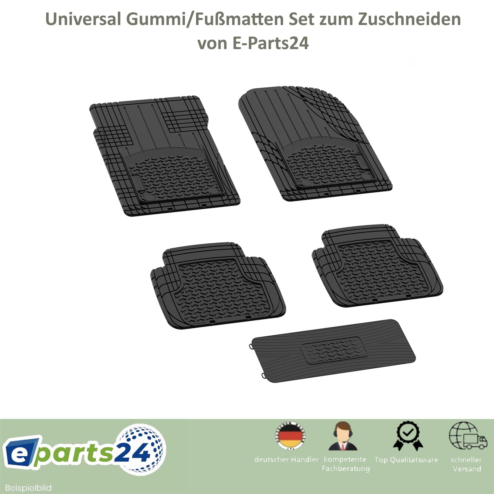 ZQD Anime Universal Auto Fußmatten, Automatte rutschfeste Gummi