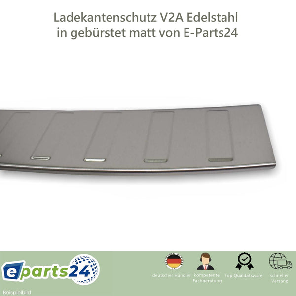 Loading sill protection for VW T6 Transporter wing door 2015-2021 brushed stainless steel 