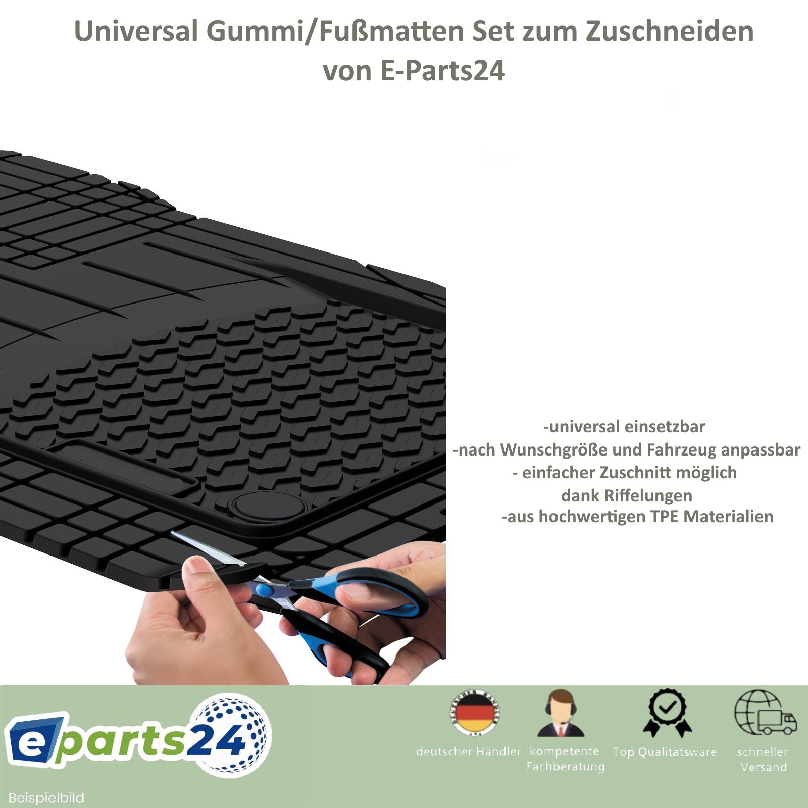 150X50cm DIY Auto Fußmatten Freies Schneiden Universal Matte Anti