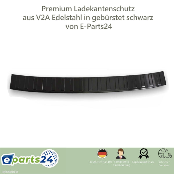 Loading sill protection Premium rear protection for VW T6 &amp; T6.1 from 2015 black brushed 