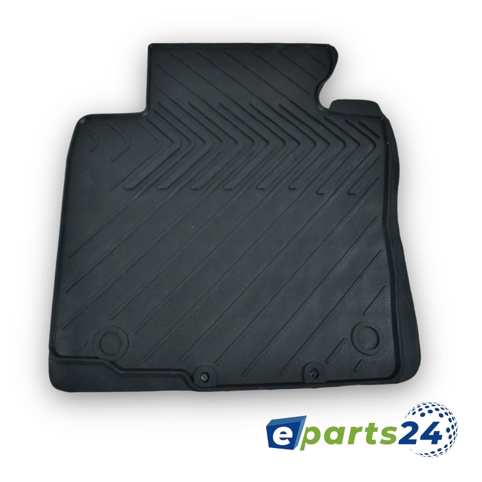 Car mats floor mats rubber mats for VW Polo 9N 2003 - 2009 black 5 pcs. set