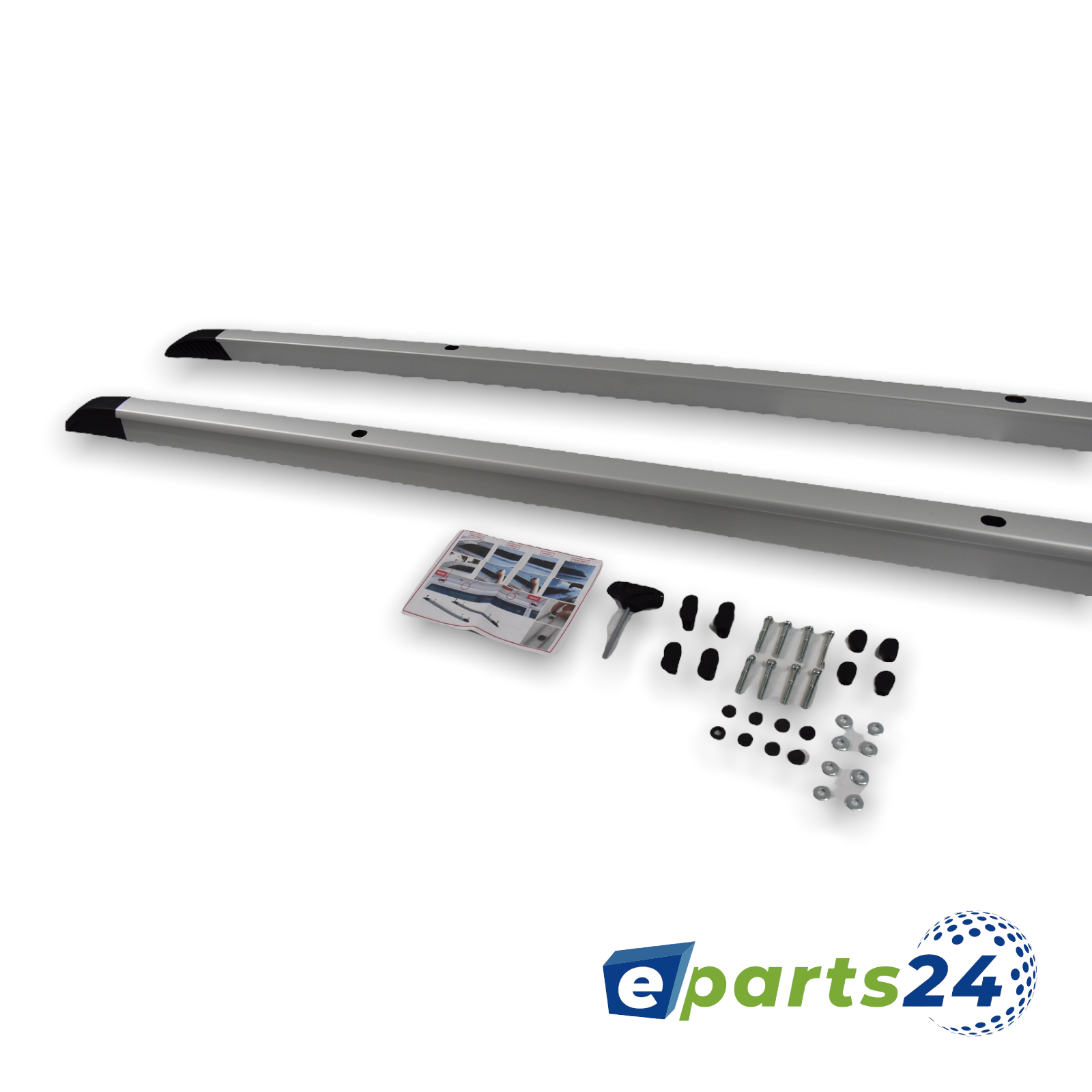 Dachreling bündig aufliegend Sport für VW T5 ab 2003- kurzer Radstand L1 silber