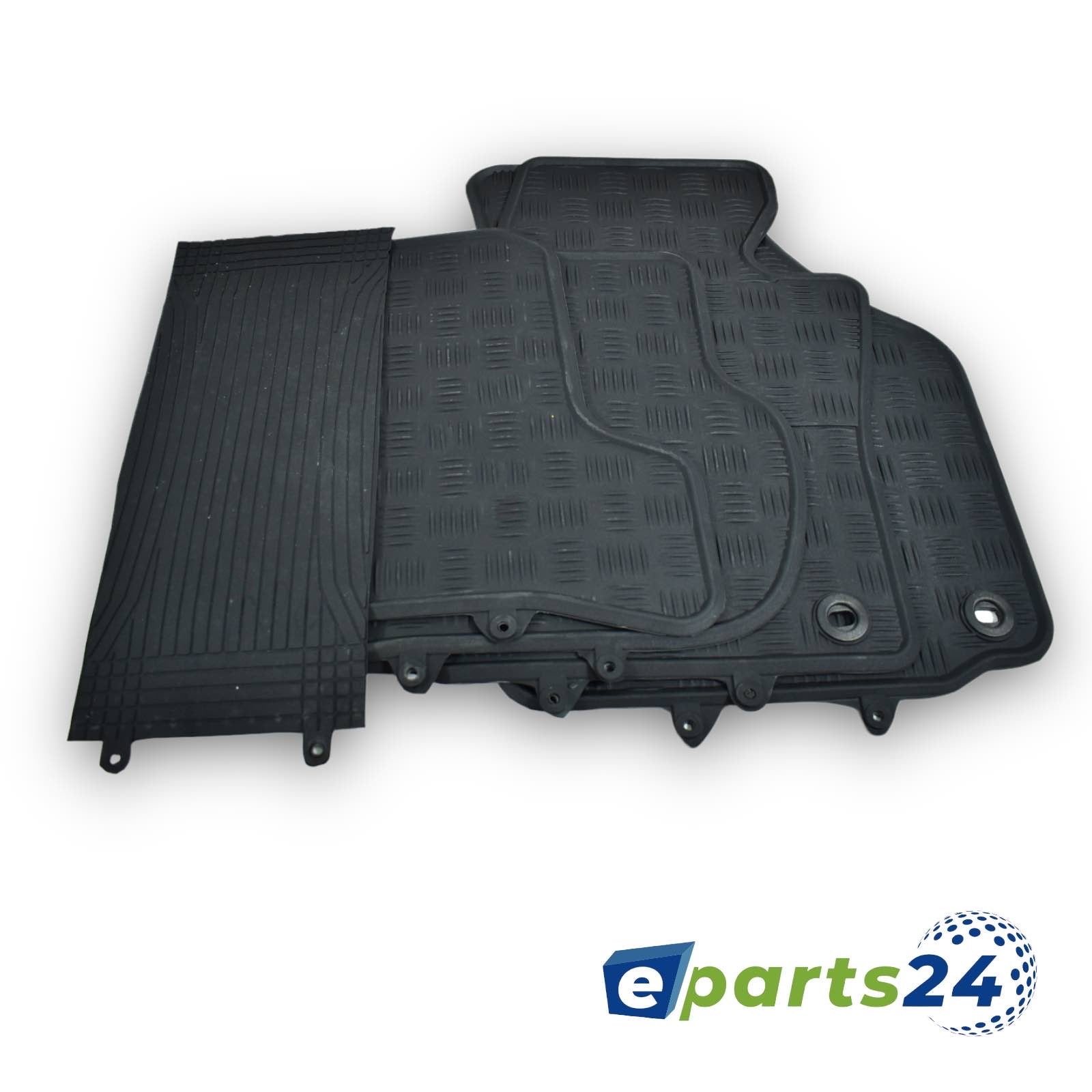 Car mats, floor mats, rubber mats for Seat Leon 1P 2005-2012, black, 5 pieces.