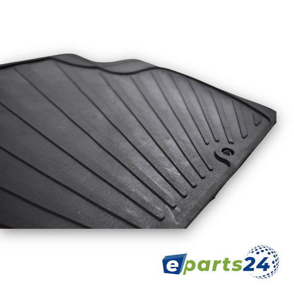 Car mats floor mats rubber mats for Opel Corsa D 2006-2014 black 5 pcs. set