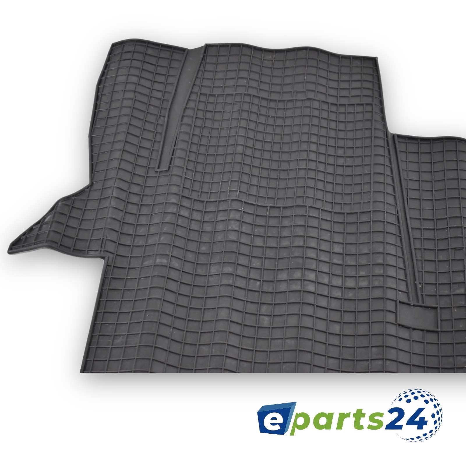 Car mats, floor mats, rubber mats for VW T6 Transporter 2015-2022 black, 1 piece.