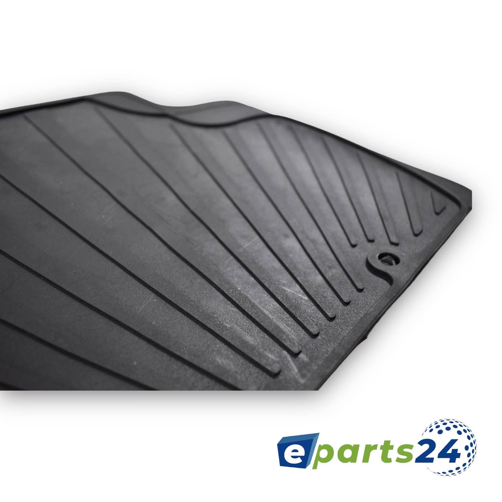 Car mats floor mats rubber mats for Opel Corsa E 2014-2019 black 5 piece set