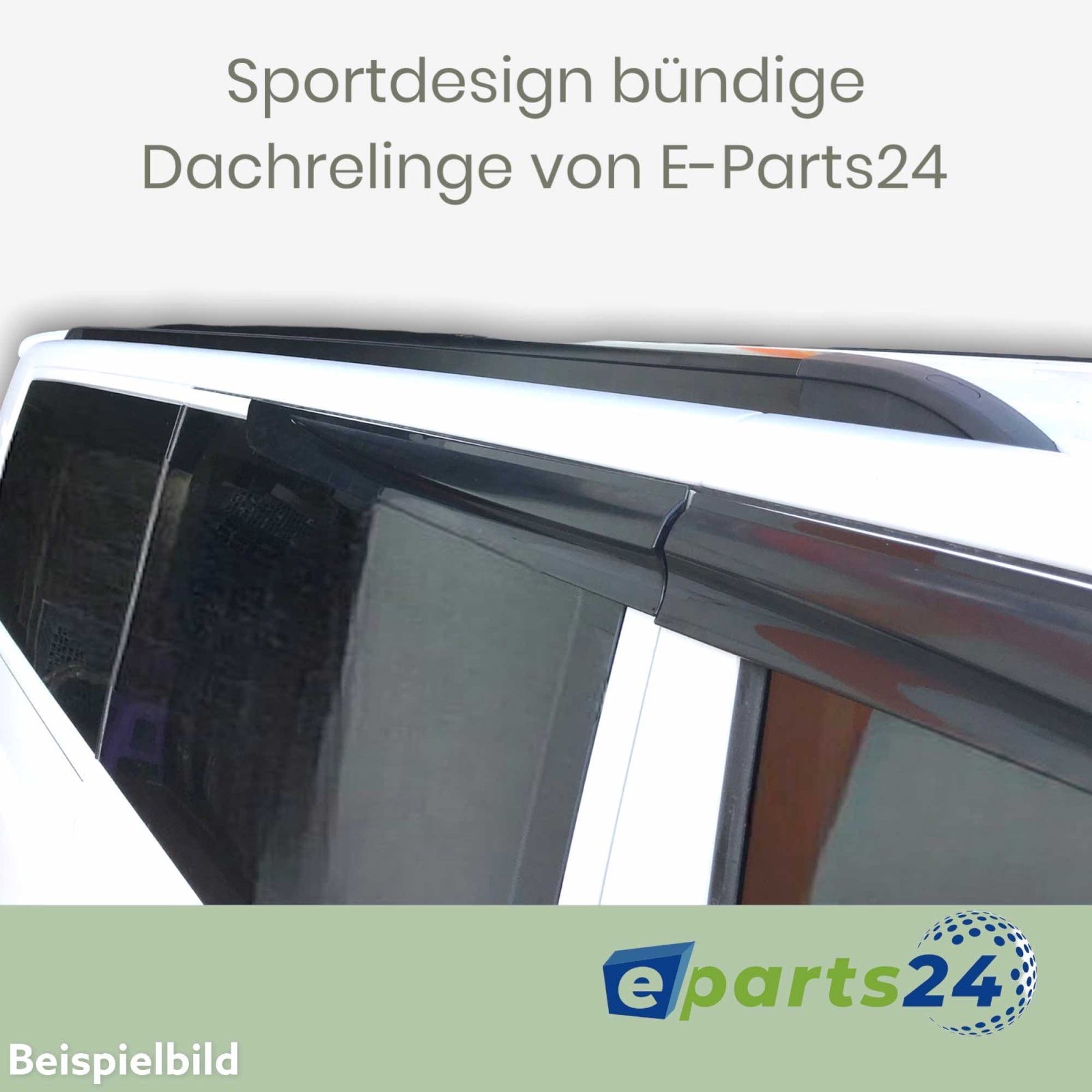 Dachreling bündig aufliegend Sport für VW T5 ab 2003- kurzer Radstand L1 schwarz