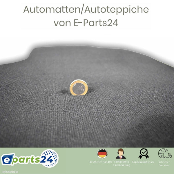 Automatten Fußmatte Autoteppich für Opel Corsa D 2006-2014 passform Set schwarz