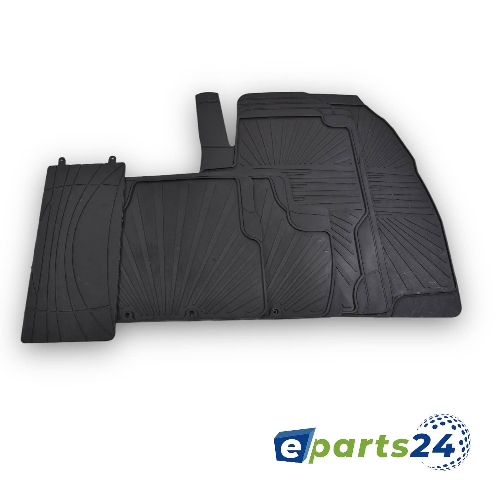 Car mats floor mats rubber mats for Opel Corsa D 2006-2014 black 5 pcs. set