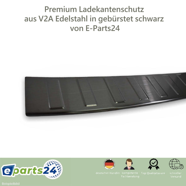 Ladekantenschutz Premium für VW T5 2003-2015 Edelstahl schwarz gebürstet