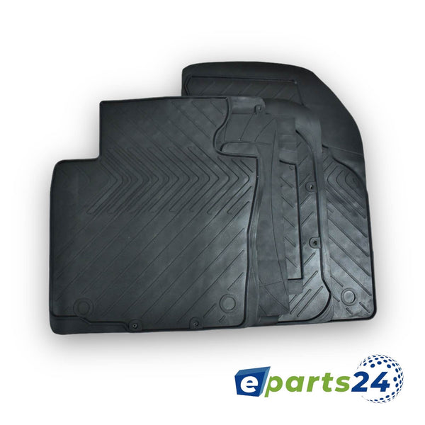 Car mats floor mats rubber mats for VW Polo V 6R 2009-2017 black 5 pcs. set