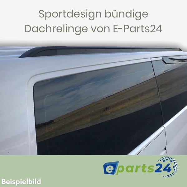 Dachreling bündig aufliegend Sport für VW T6 ab 2015- kurzer Radstand L1 schwarz