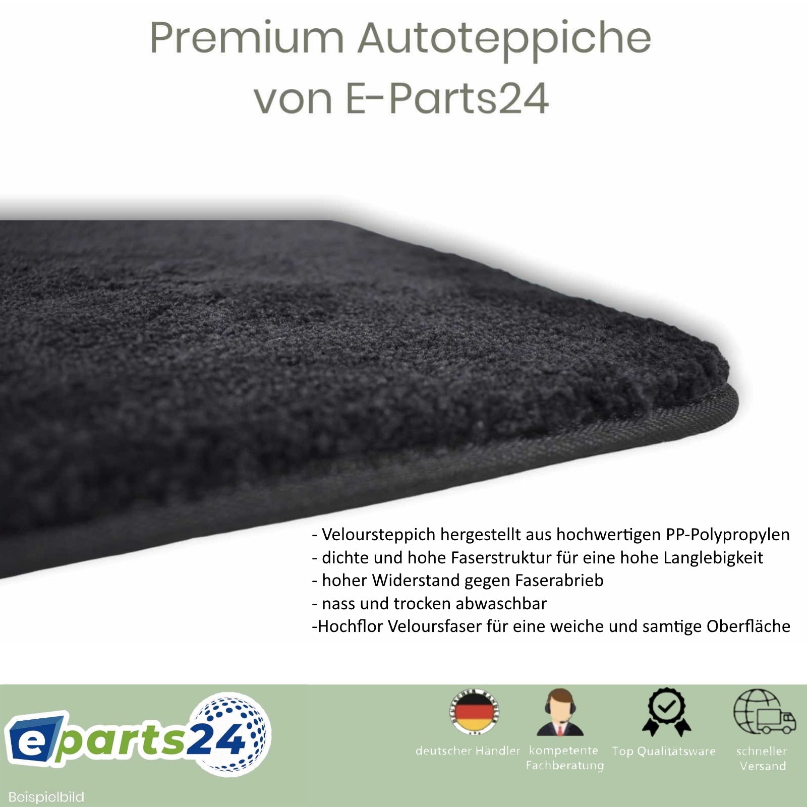 Automatten Fußmatten Matten Velours für BMW 3er E90 E91 2005-2013 pass –  E-Parts24