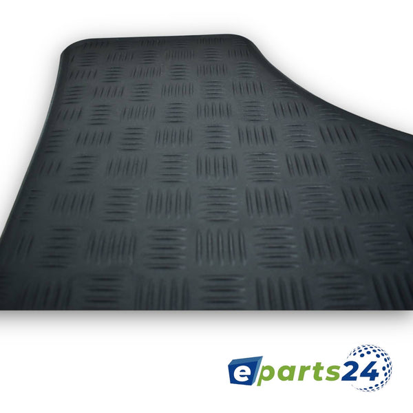 Car mats, floor mats, rubber mats for Seat Leon 1P 2005-2012, black, 5 pieces.