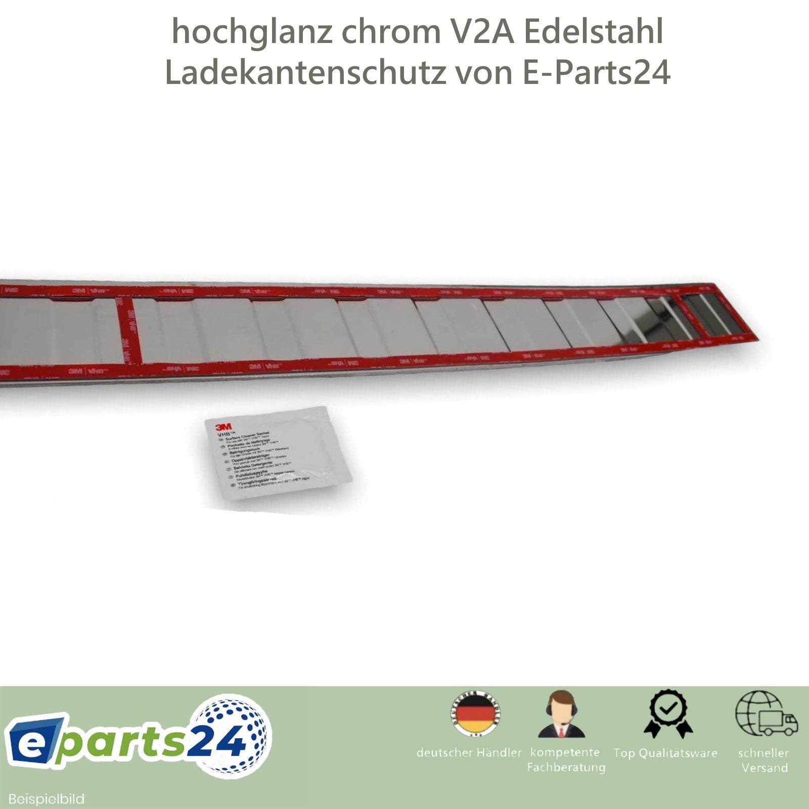 Ladekantenschutz für VW Sharan 2 II Seat Alhambra 2 II ab 2010 Edelstahl glanz