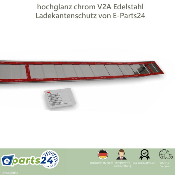 Loading sill protection for VW Sharan 2 II Seat Alhambra 2 II from 2010 stainless steel gloss