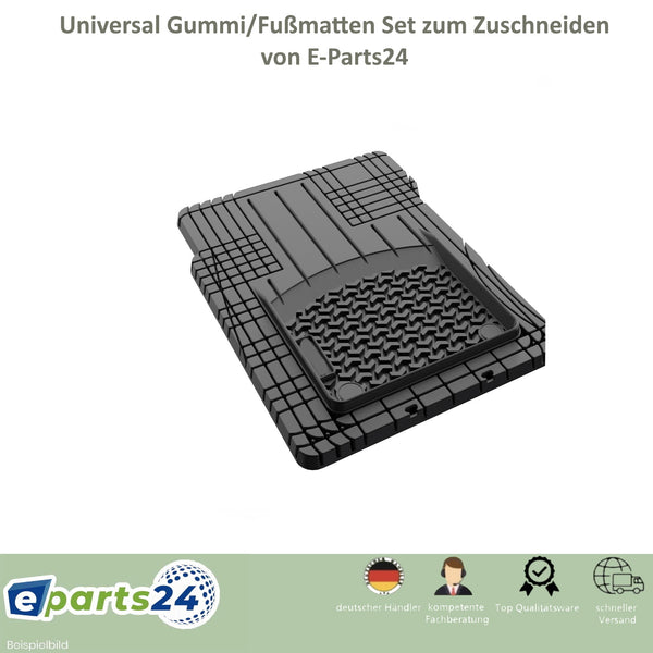 Cartrend Automatten Set Gummi 2tlg Universal GummiMatten Fußmatten