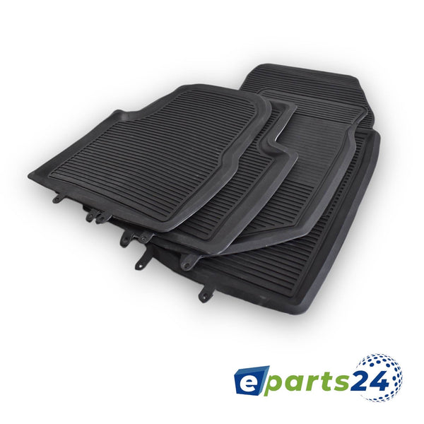 Car mats floor mats 3D rubber mats for Opel Corsa F 2019- black 4 piece set