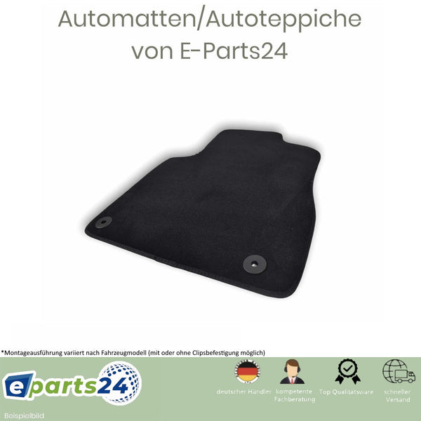 Automatten Fußmatte Autoteppich für Opel Corsa D 2006-2014 passform Set schwarz