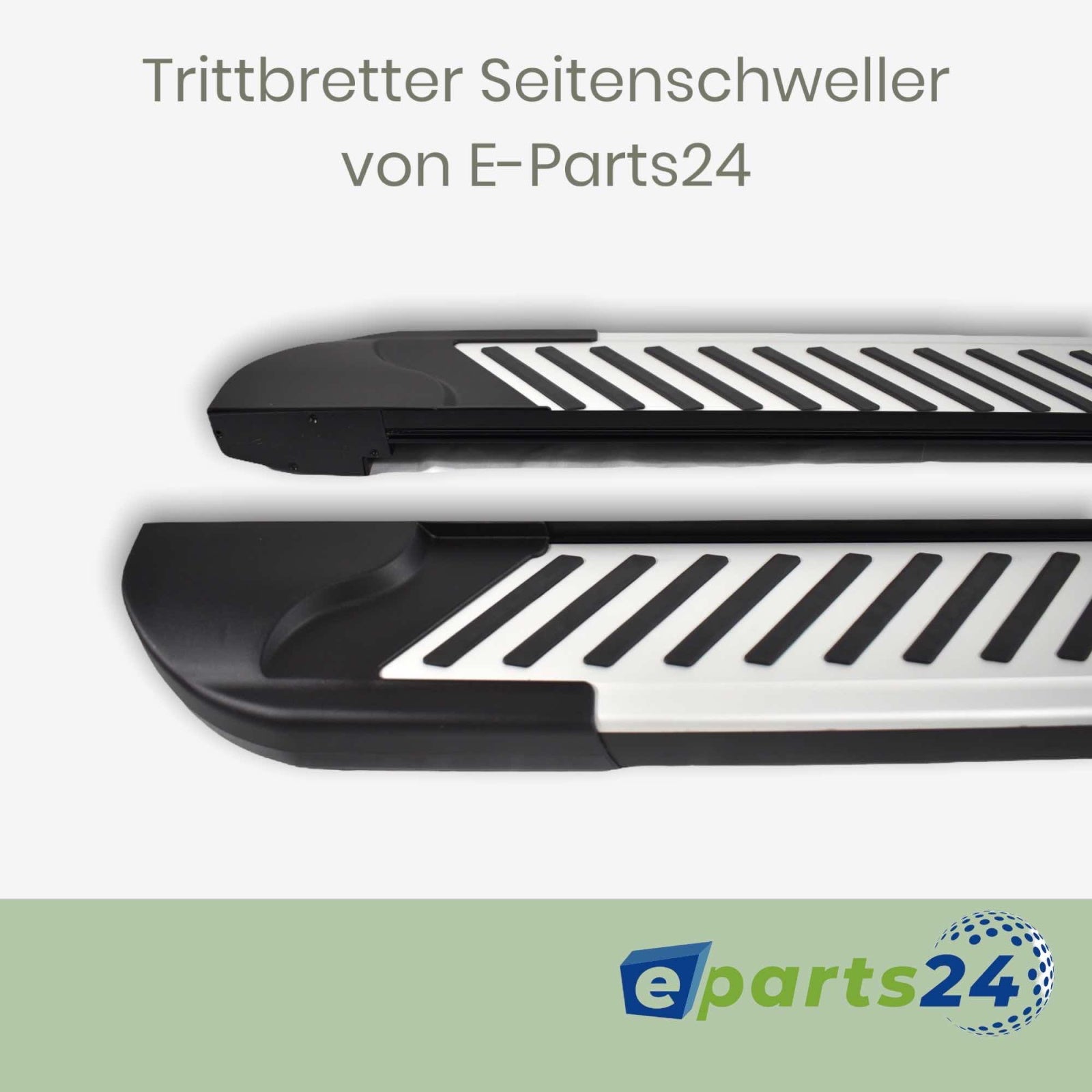 Trittbretter Seitenschweller Aluminium für VW T-Cross C1 ab 2018- silb –  E-Parts24