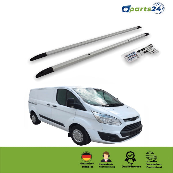 Dachreling bündig für Ford Transit Tourneo Custom ab 2013- kurz Radst. L1 silber