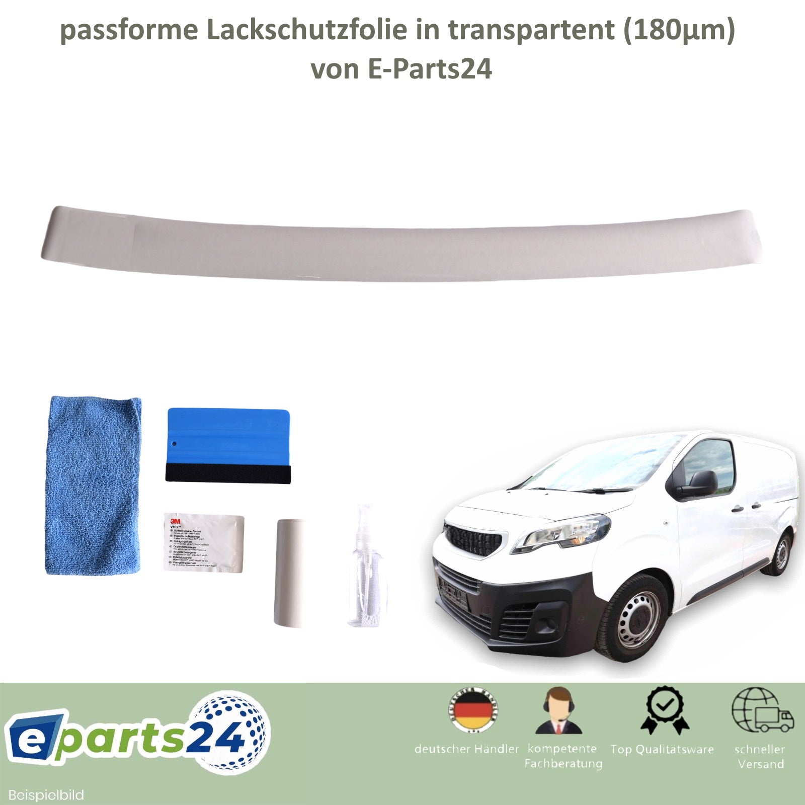 Ladekantenschutz Lackschutzfolie für Peugeot Expert 3 III L1 L2 ab 2016- transp.