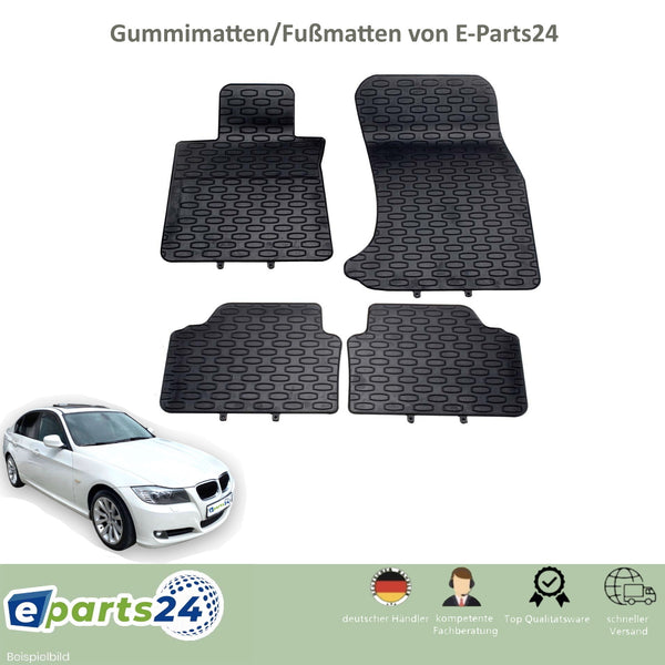 Automatten Fußmatten Gummimatten für BMW 3er E90 E91 2005-2013 schwarz 4tlg Set