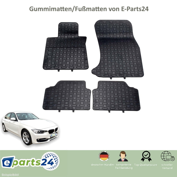 Automatten Fußmatten Gummimatten für BMW 3er F30 F31 2012-2019 schwarz 4tlg Set