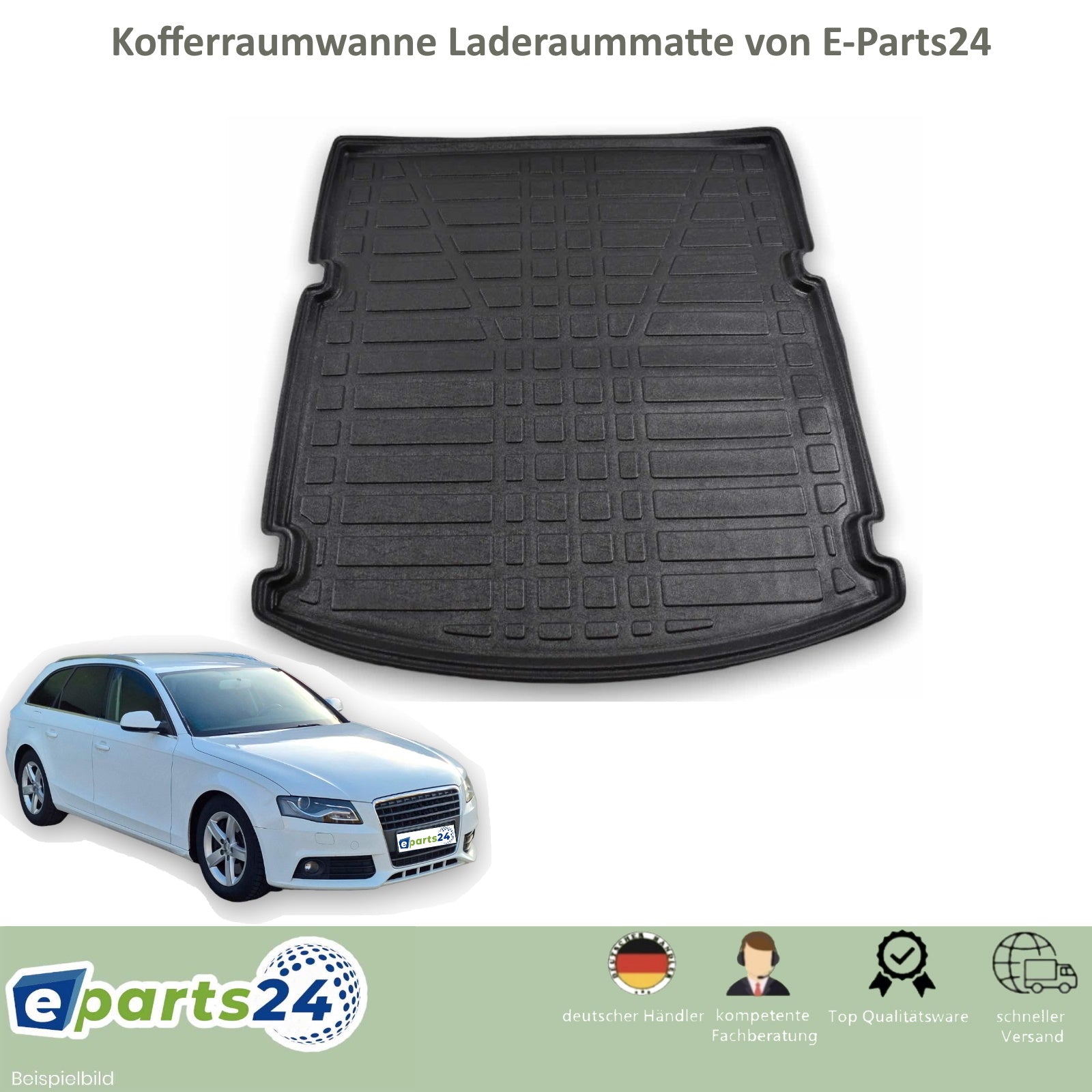 Kofferraumwanne Kofferraummatte Laderaumwanne für Audi A4 B8 Avant 200 –  E-Parts24