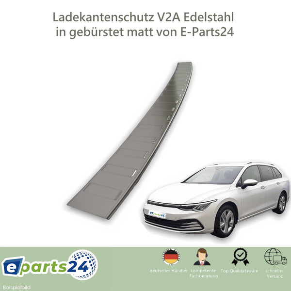 Ladekantenschutz für VW Golf 8 VIII Variant Kombi ab 2019- Edelstahl gebürstet